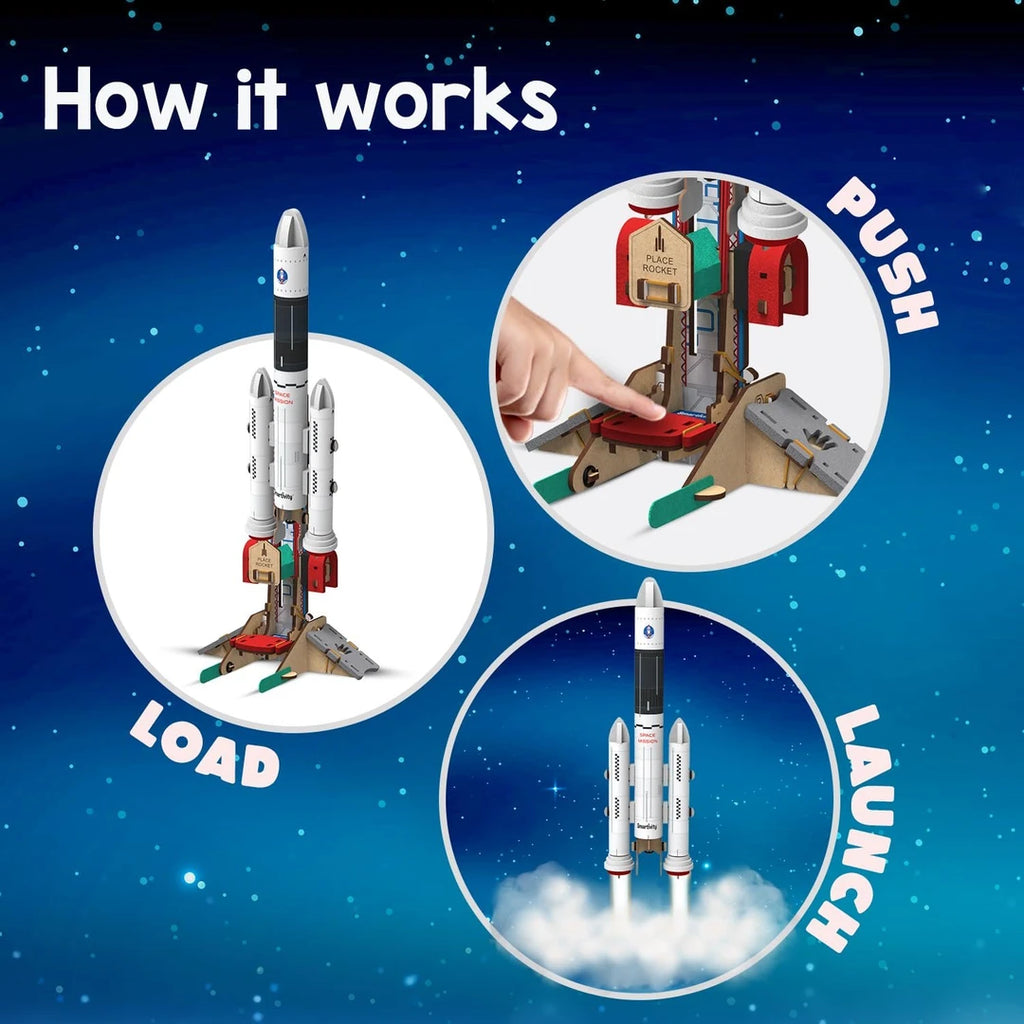 Smartivity DIY Rocket Launcher Space Toy, 6Y-14Y