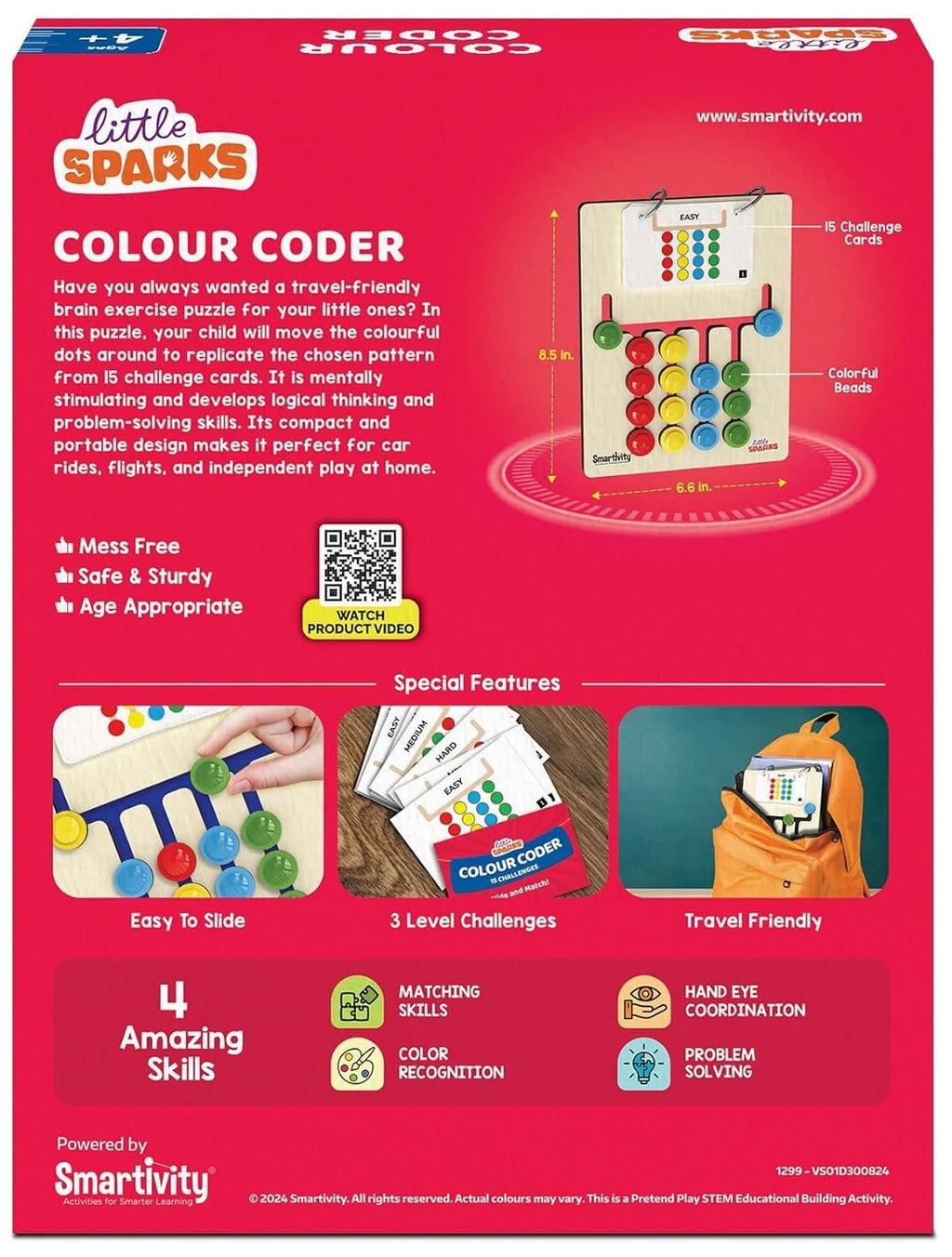 Smartivity Montessori Colour & Pattern Matching Game, 3-6Y