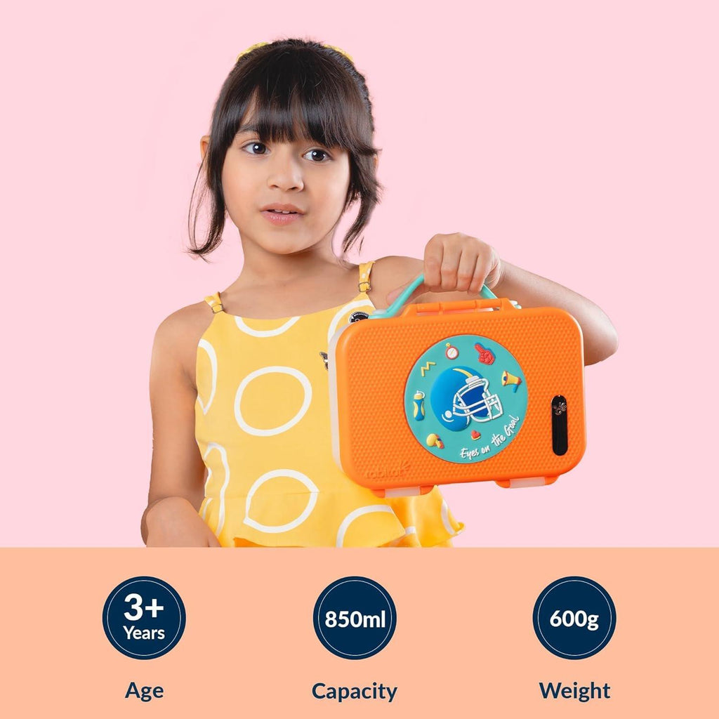 Rabitat Munchbee Pro 4-Compartment Steel Lunch Box, 850ml