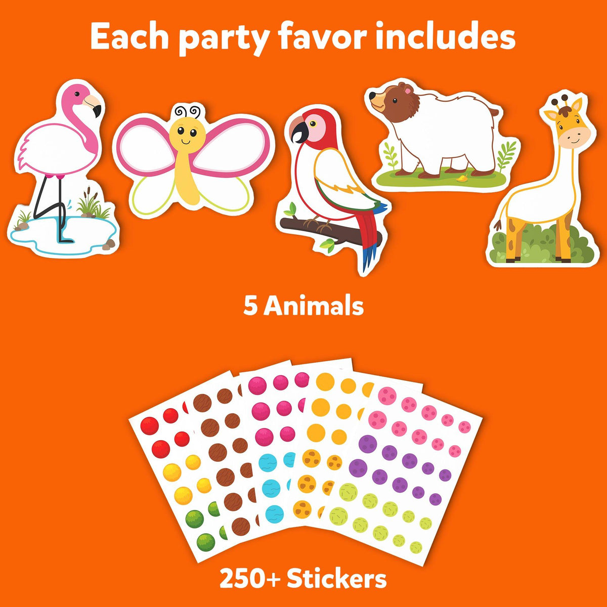 Skillmatics Dot It – Amazing Animals Sticker Kit, 3-7Y