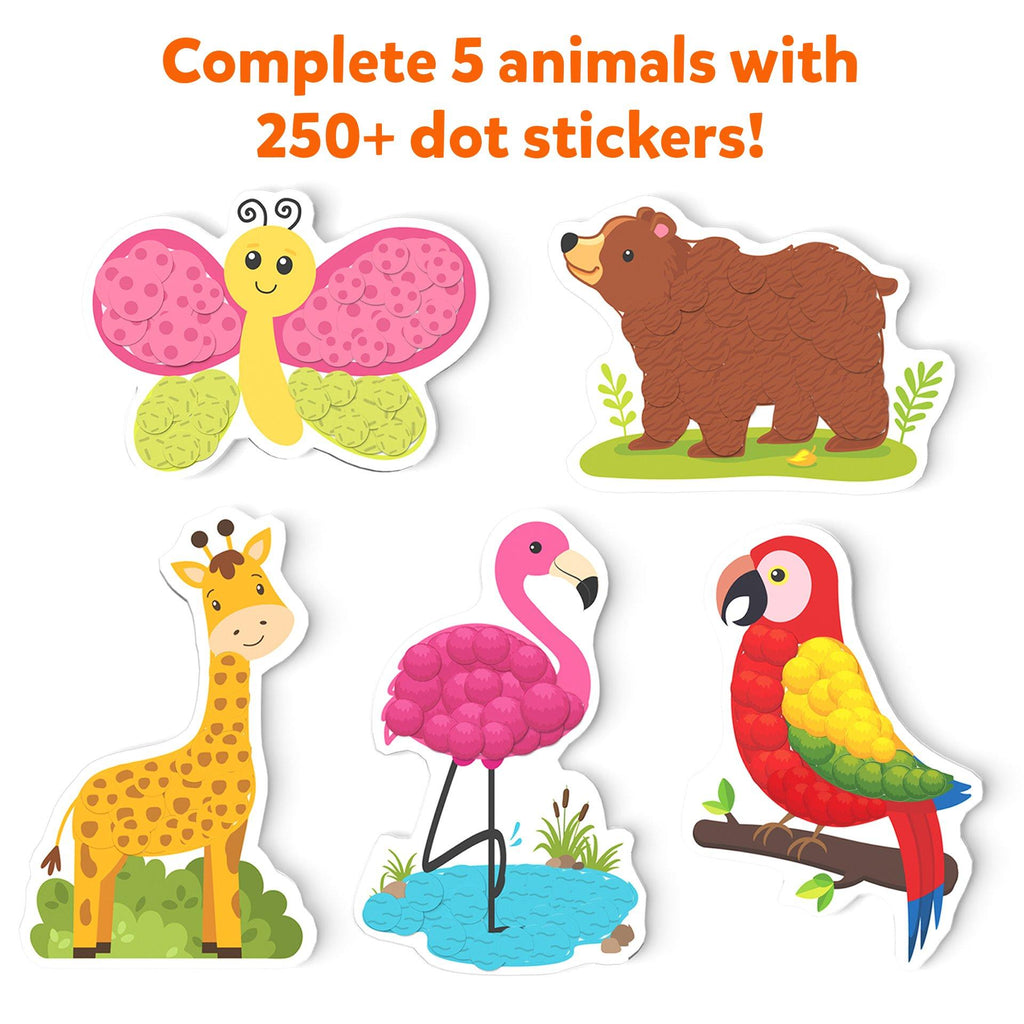 Skillmatics Dot It – Amazing Animals Sticker Kit, 3-7Y