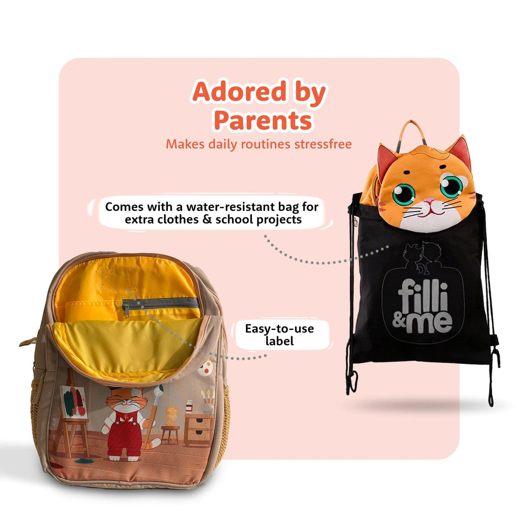 Filli & Me Paints a Picture HugBag Backpack, 17L