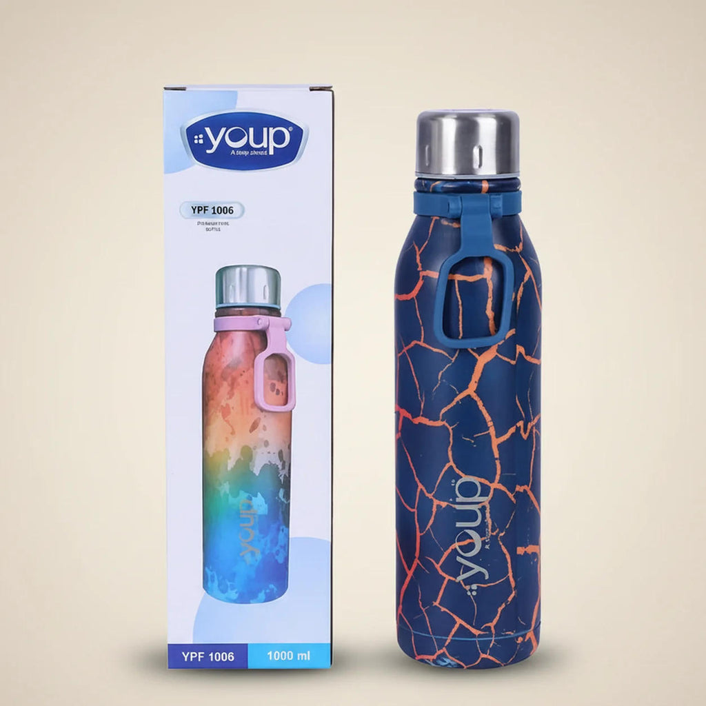 Youp Stainless Steel Water Bottle, 1000ml, Purple